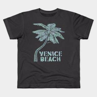 Venice Beach, Palm Tree Kids T-Shirt